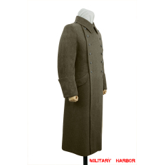 WWII German M40 Heer DAK EM Brown wool Greatcoat