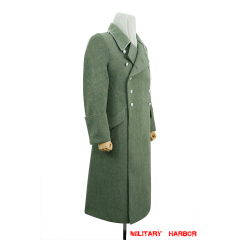 WWII German M37 Allgemeine SS Officer Wool Greatcoat