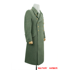 WWII German M40 Kriegsmarine Coastal Officer Fieldgrey wool Greatcoat
