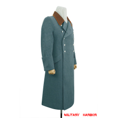 WWII German Police Gendarmerie Officer Wool Greatcoat