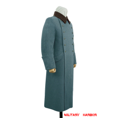 WWII German Police EM Wool Greatcoat I