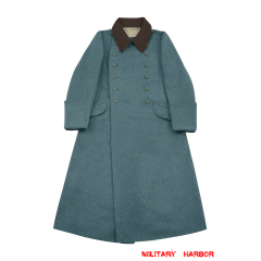 WWII German Police EM Wool Greatcoat I