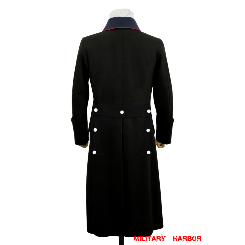 WWII German Fire Police Black Wool GreatcoatWool Police Greatcoats ...