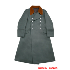 WWII German Police Field Officer Gabardine Greatcoat