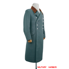 WWII German Police Gendarmerie Officer Gabardine Greatcoat