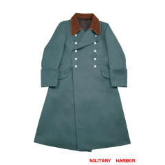 WWII German Police Gendarmerie Officer Gabardine Greatcoat