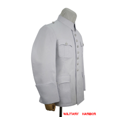 WWII German M37 summer white cotton walking out dress tunic