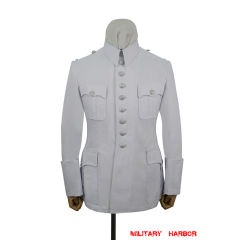 WWII German M37 summer white cotton walking out dress tunic