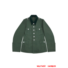 WWII German Heer M41 General Officer Summer HBT Service Tunic Jacket