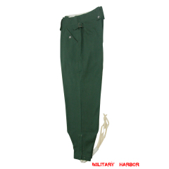 WWII German M43 summer HBT reed green field trousers keilhosen