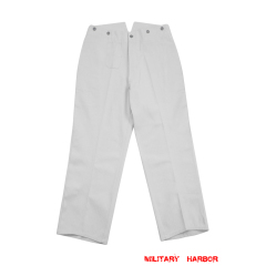 WWII German Heer / SS white cotton trousers