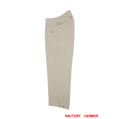 WWII German M43 Summer HBT Off-White Field Trousers