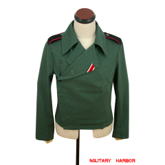 WWII German Heer panzer summer HBT reed green wrap/jacket type I
