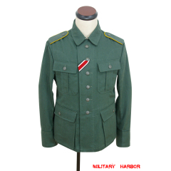 WWII German M41 Summer HBT Luftwaffe reed green tunic