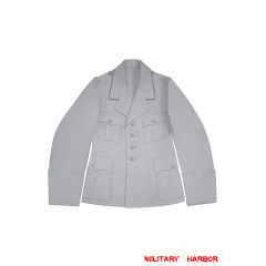 WWII German Luftwaffe M33 Officer white summer Jacket tunic short cut