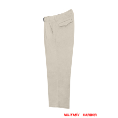 WWII German Luftwaffe Summer HBT Off-White Drill Trousers