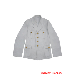 WWII German Kriegsmarine Officer Summer White Jacket Tunic
