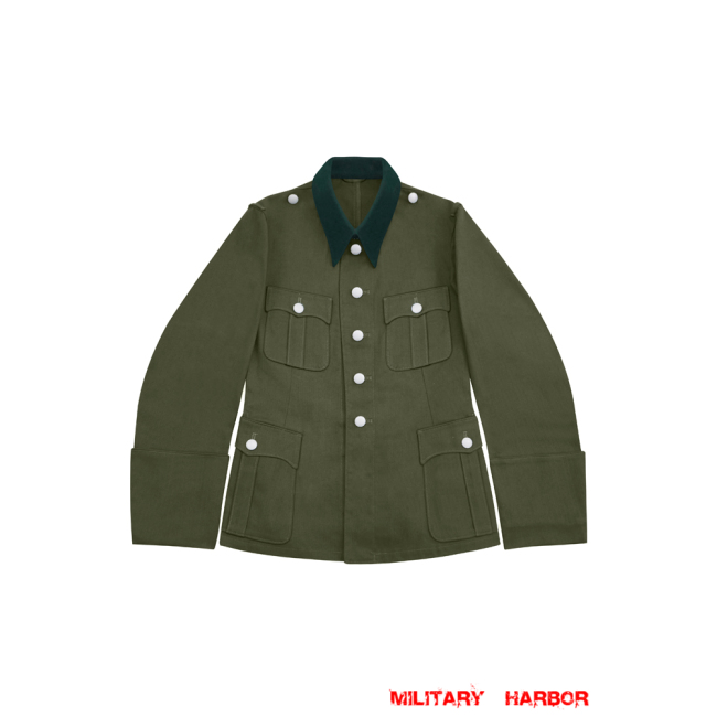 WWII German DAK/Tropical Afrikakorps M36 General Officer Olive Service Tunic Jacket