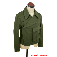 WWII German DAK/Tropical Afrikakorps olive Heer panzer wrap/jacket type II