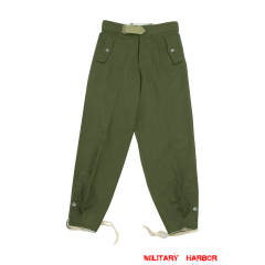 WWII German DAK/Tropical Afrikakorps olive SS panzer trousers