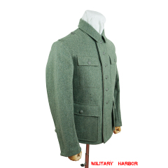 WWII German M43 Heer EM fieldgrey wool tunic Feldbluse