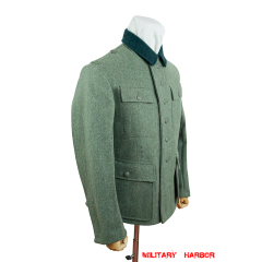 WWII German M43 Modified Heer EM fieldgrey wool tunic Feldbluse