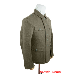 WWII German M42 Heer EM Brown wool tunic Feldbluse