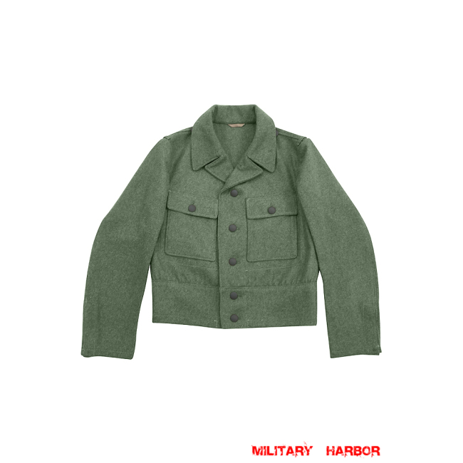 WWII German M44 Heer EM Fieldgrey wool tunic Feldbluse
