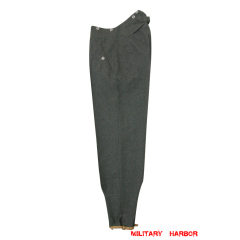 WWII German M36 gebirgsjägers stone grey wool trousers