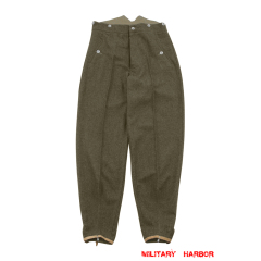 WWII German gebirgsjägers brown wool trousers