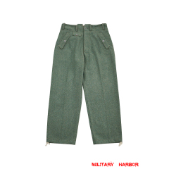 WWII German Heer M44 field grey wool trousers