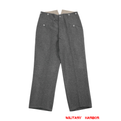 WWII German M36 stone grey wool trousers