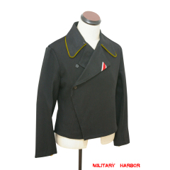 WWII German Heer signal panzer black wool wrap/jacket