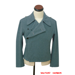 WWII German Police Assault Gunner Panzer Field Wool Wrap Jacket