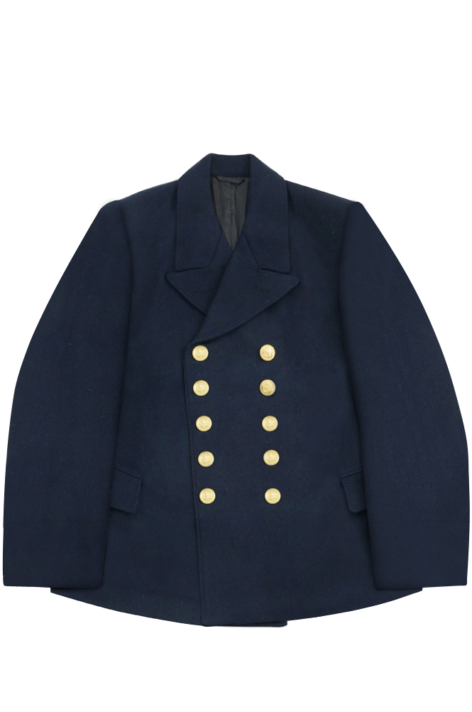 WWII German Kriegsmarine EM navy blue wool PEA tunic jacketWool ...