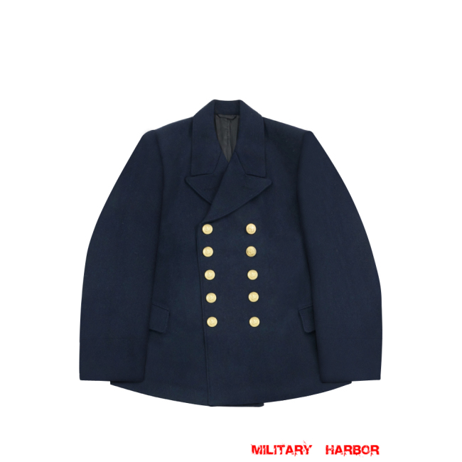 WWII German Kriegsmarine EM navy blue wool PEA tunic jacket