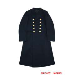 WWII German Kriegsmarine General Officer Navy Blue Wool Frock Coat