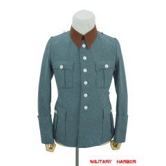 WWII German Police Gendarmerie General Officer Wool Service Tunic Jacket 6 Buttons