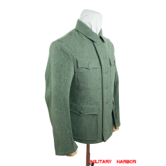 WWII German M42 SS EM fieldgrey wool tunic Feldbluse