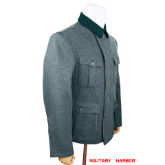 WWII German M39 SS EM Italian Field Wool tunic Feldbluse blue green grey