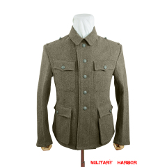WWII German M42 SS EM Brown wool tunic Feldbluse