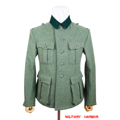 WWII German M36 SS EM Fieldgrey Wool Tunic Feldbluse I