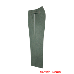 WWII German SS Fieldgrey Wool Straight Trousers With Pipe