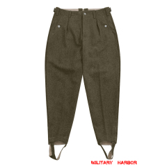 WWII German SS M42 Brown Wool Trousers