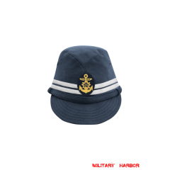 WWII Japanese IJN Navy First Type Officer field cap Blue 第二次世界大戦 日本帝国海軍 一種 士官略帽 青/ブルー