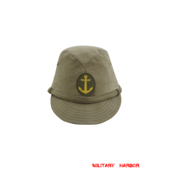 WWII Japanese IJN Navy Third Type EM field cap Khaki 第二次世界大戦 日本帝国海軍 三種 兵用略帽 茶系