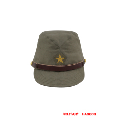 WWII Japanese IJA Army Officer field cap cotton Khaki 第二次世界大戦 日本帝国陸軍 士官将校用略帽戦闘帽 棉