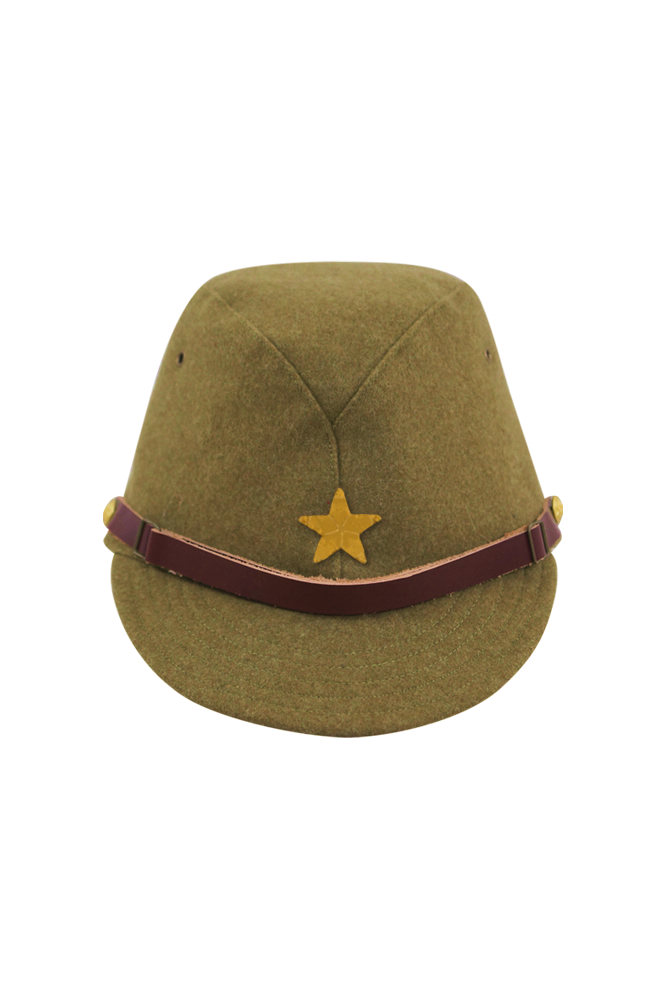 WWII Japanese IJA Army EM field cap wool yellowish brown 第二次