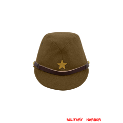 WWII Japanese IJA Army EM field cap wool olive drab 第二次世界大戦 日本帝国陸軍 兵用略帽戦闘帽 ウール 茶褐色