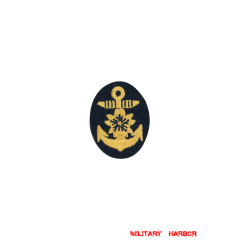 WWII Japanese IJN Navy First Type field cap insignia Officer 第二次世界大戦 日本帝国海軍 一種士官略帽の帽章 機械刺繍
